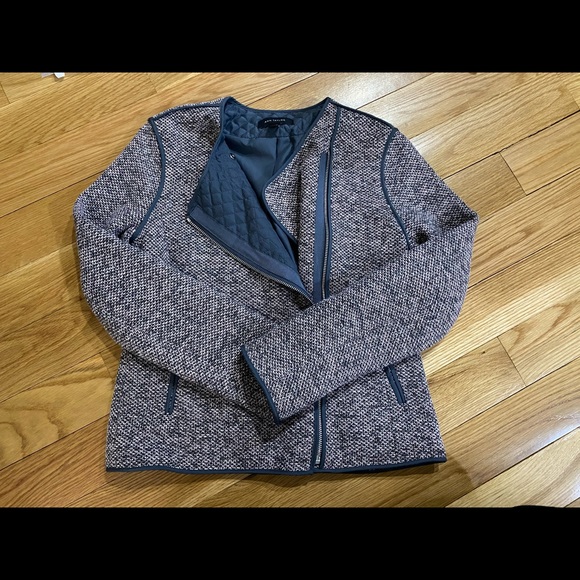 Ann Taylor Quilted Tweed Moto Jacket - Picture 2 of 2